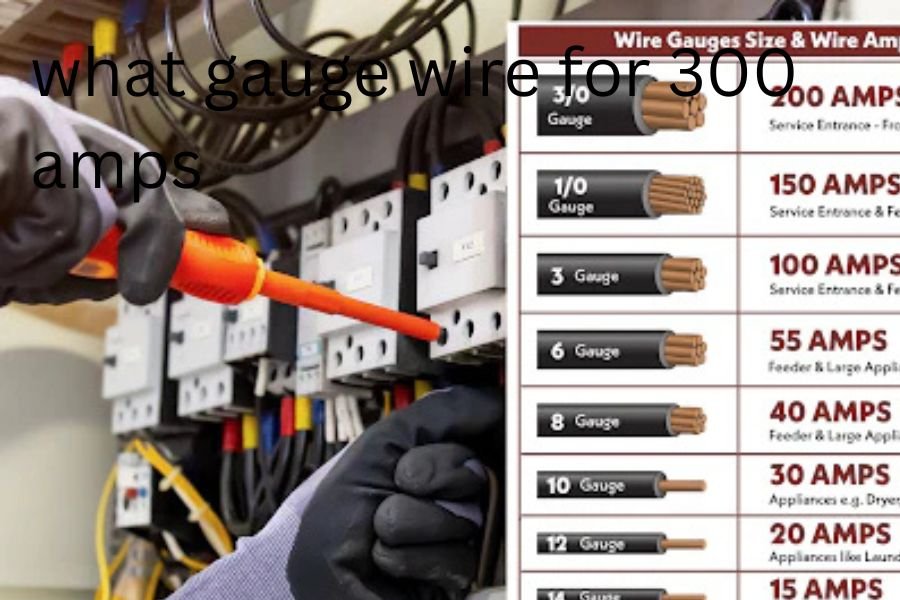 what gauge wire for 300 amps​