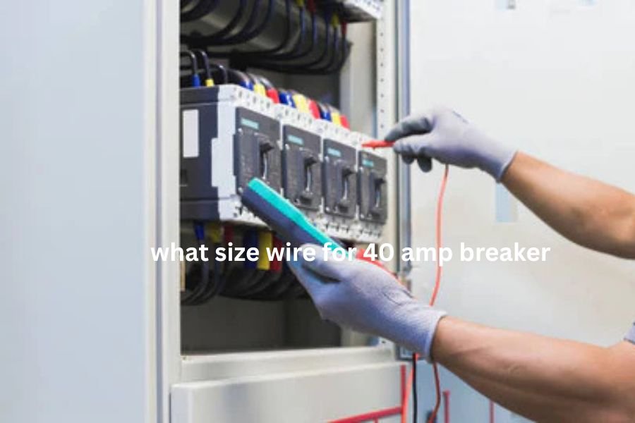 what size wire for 40 amp breaker​