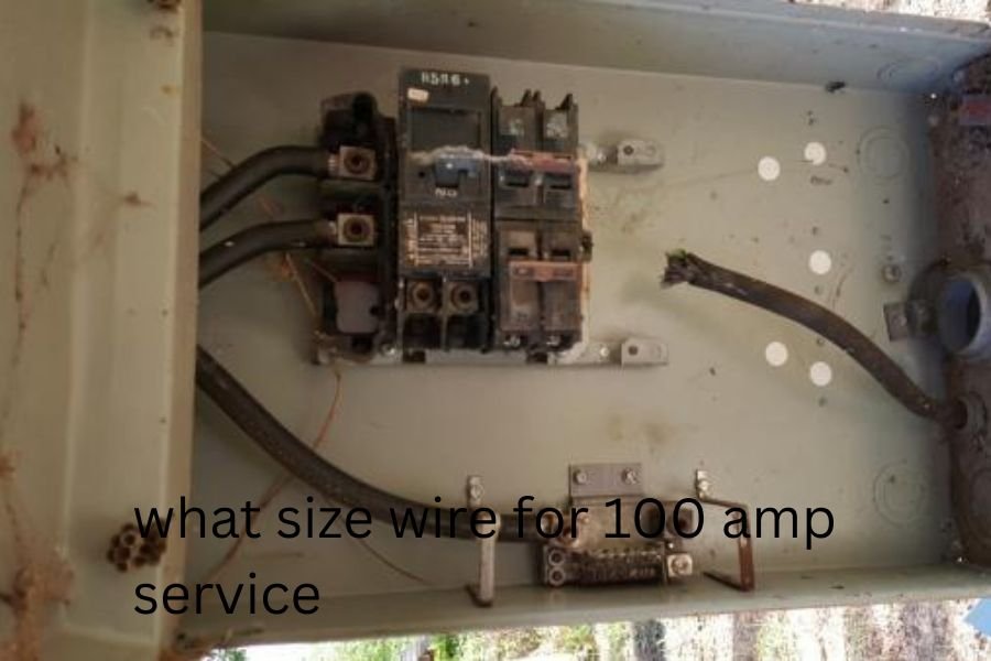 what size wire for 100 amp service​