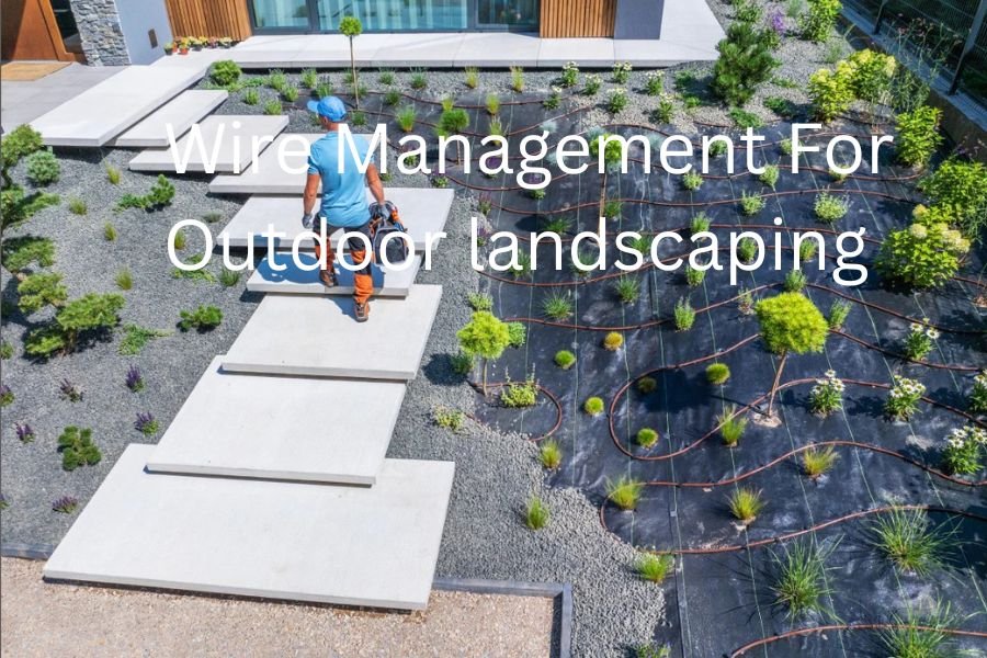 wire management for outdoor landscaping