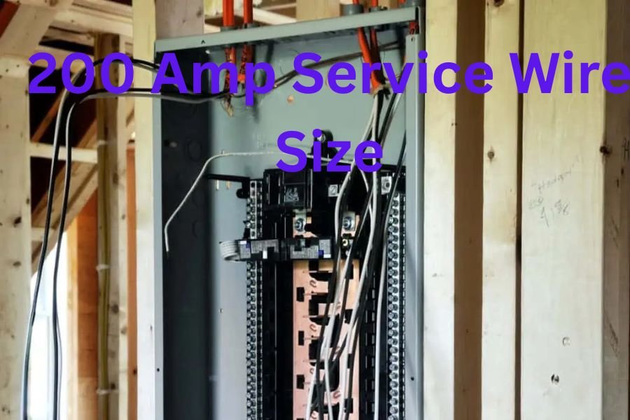 200 amp service wire size