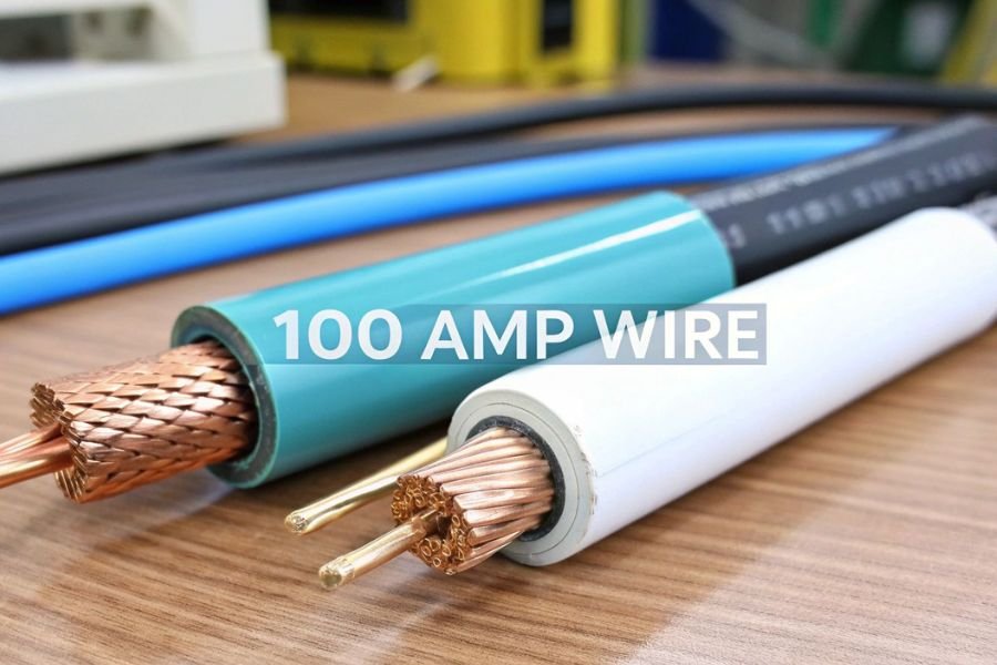 100 amp wire size